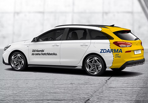 Hyundai i30 kombi - pohled na vůz s akční nabídkou kombi za cenu hatchbacku