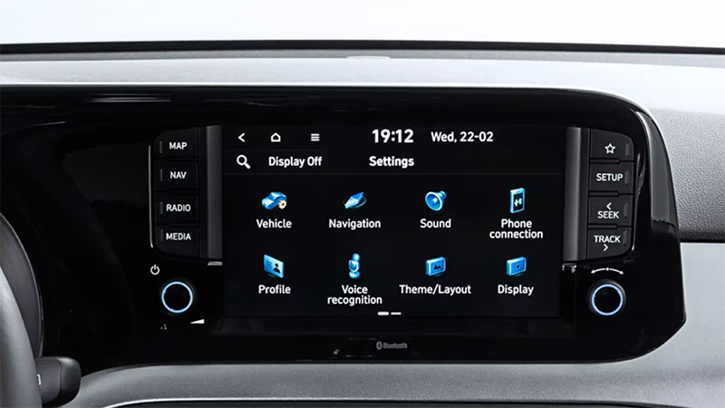 Hyundai i10 8“ displej