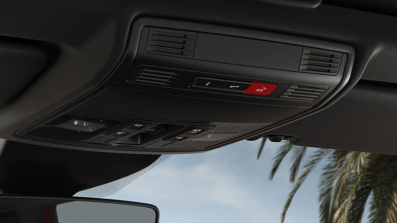 eCall tlačítko ve voze SEAT Ibiza