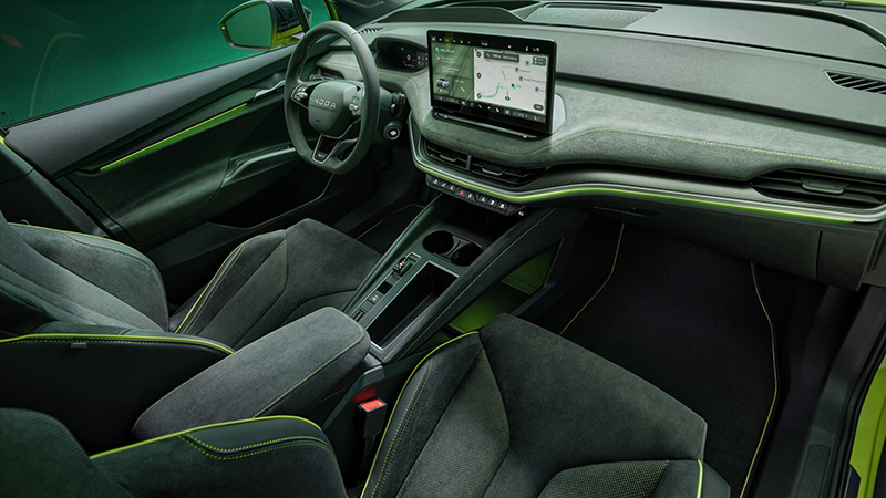 Škoda Elroq RS - Sedadla, která vás podrží v každé zatáčce