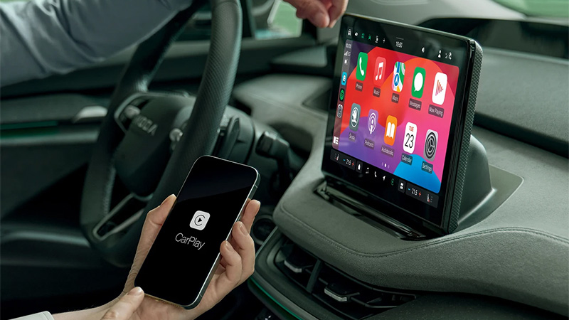 Škoda Enyaq Coupé Sportline skoda enyaq car play