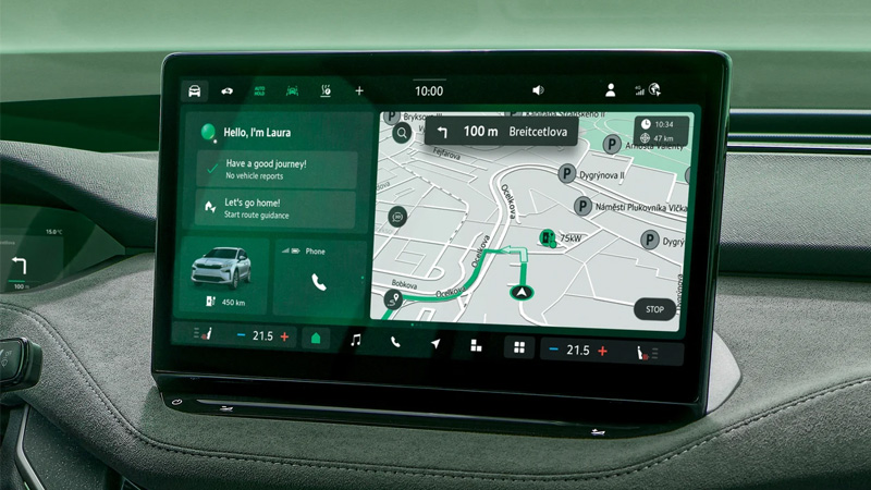 Škoda Enyaq Coupé Sportline skoda enyaq navigace 2