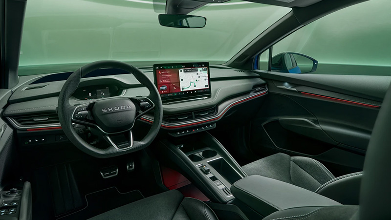 Škoda Enyaq Coupé Sportline skoda enyaq coupe sportline interier 1