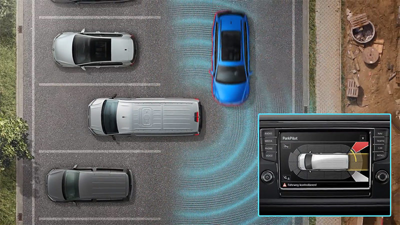 vw transporter asistent pro vyparkovani