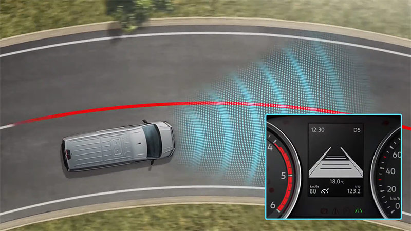vw transporter lane assist
