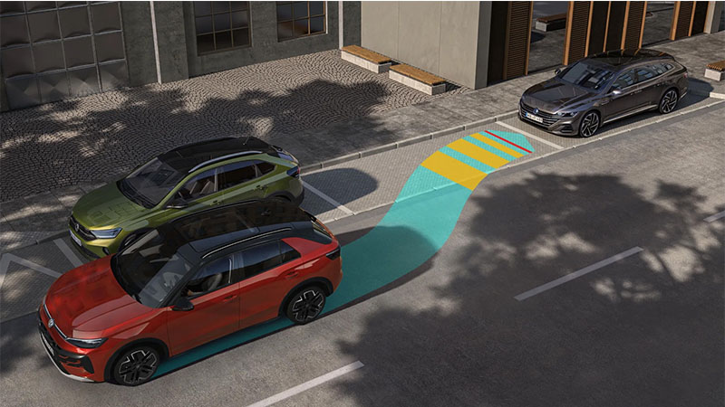 Volkswagen T-Roc asistenční systémy