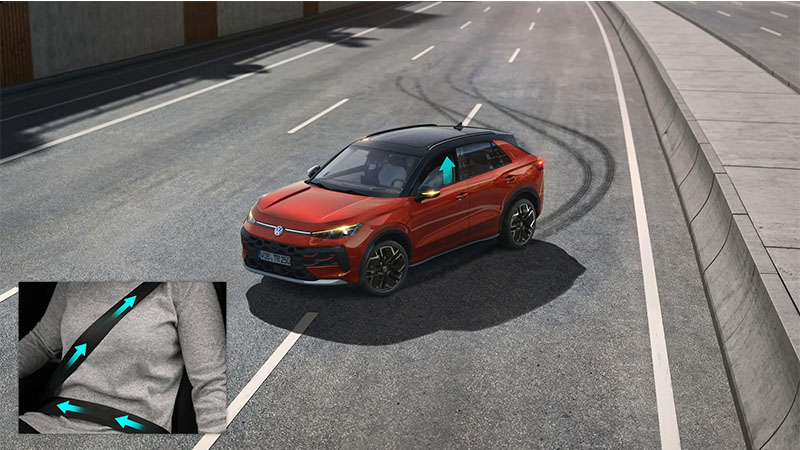 Volkswagen T-Roc asistenční systémy