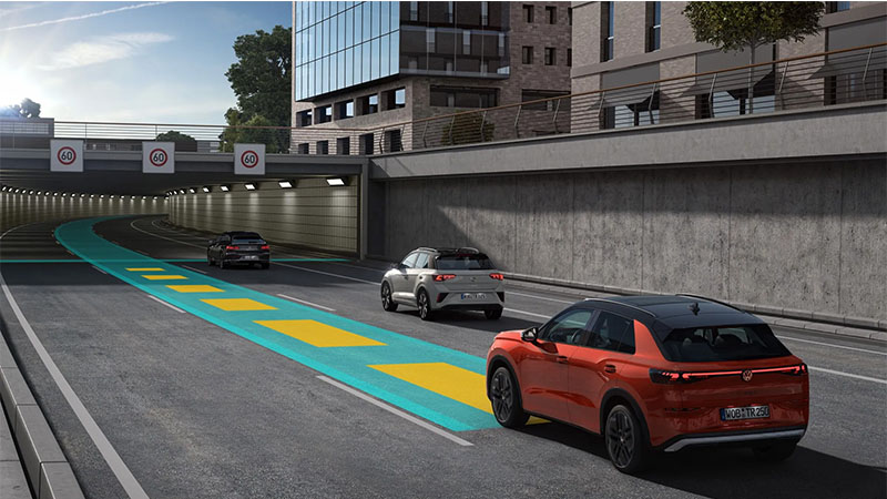 Volkswagen T-Roc asistenční systémy